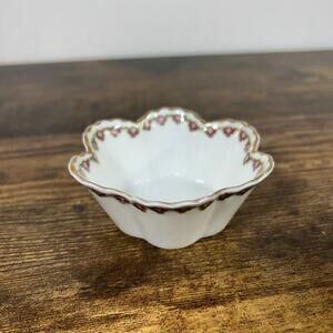 Haviland Limoges Schleiger 521 Pink Floral Bonbon Bowl Antique Gold